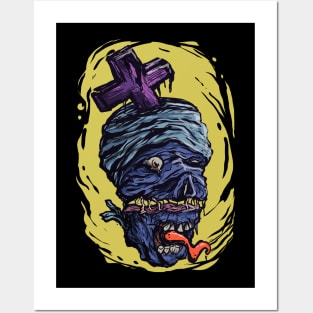 Zombie Face Posters and Art